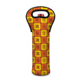 West Adinkra Symbols Pattern Print Single Neoprene Wine Tote