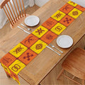 West Adinkra Symbols Pattern Print Table Runner