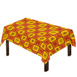 West Adinkra Symbols Pattern Print Tablecloth