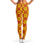 West Adinkra Symbols Pattern Print Women's Leggings