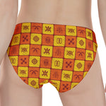 West Adinkra Symbols Pattern Print Women's Panties