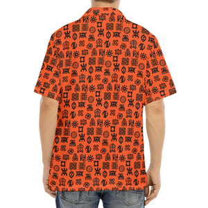 West African Adinkra Symbols Print Aloha Shirt