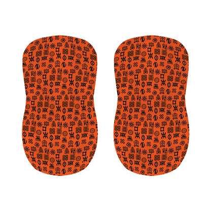 West African Adinkra Symbols Print Bar Stool Covers
