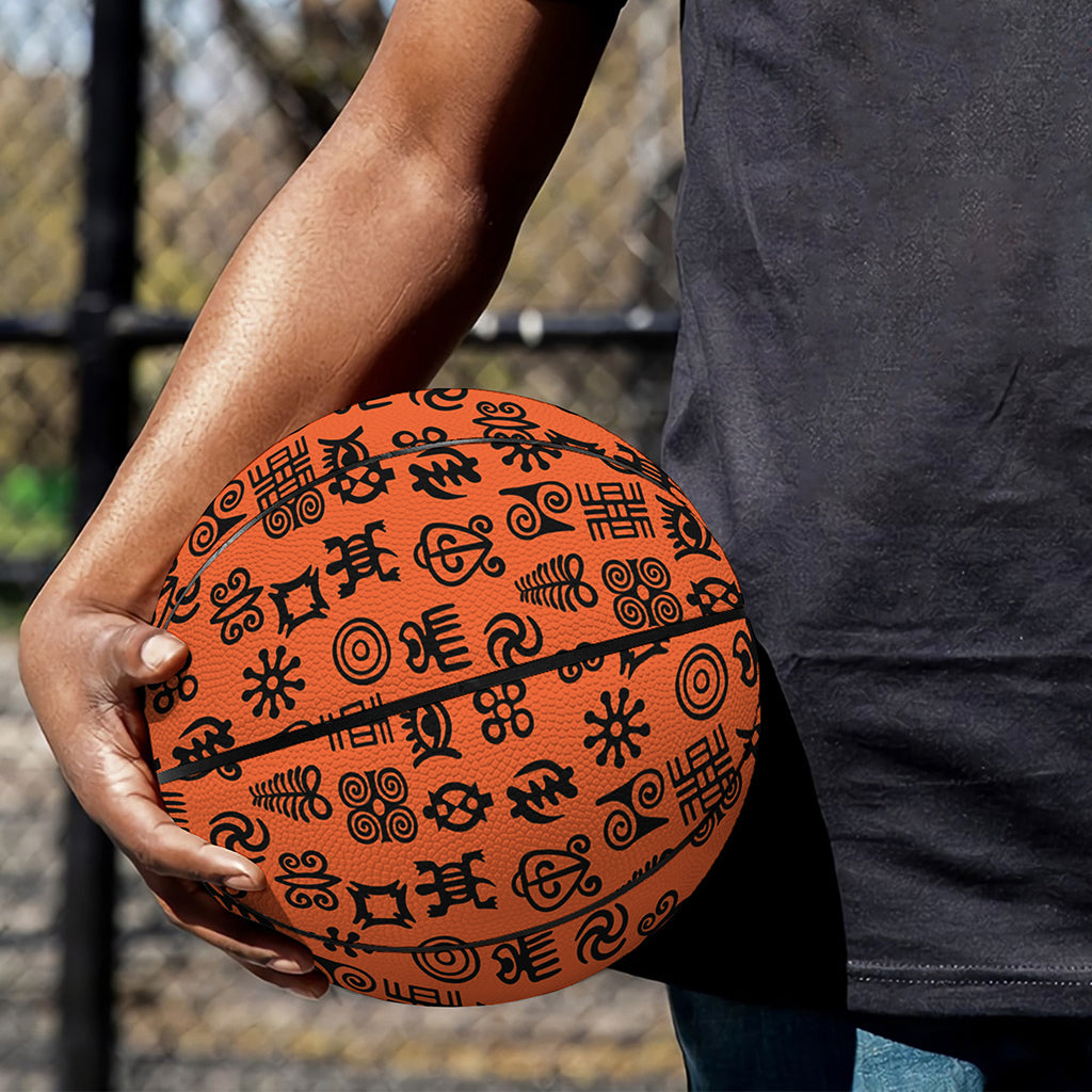 West African Adinkra Symbols Print Basketball