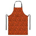West African Adinkra Symbols Print Bib Apron With Pocket