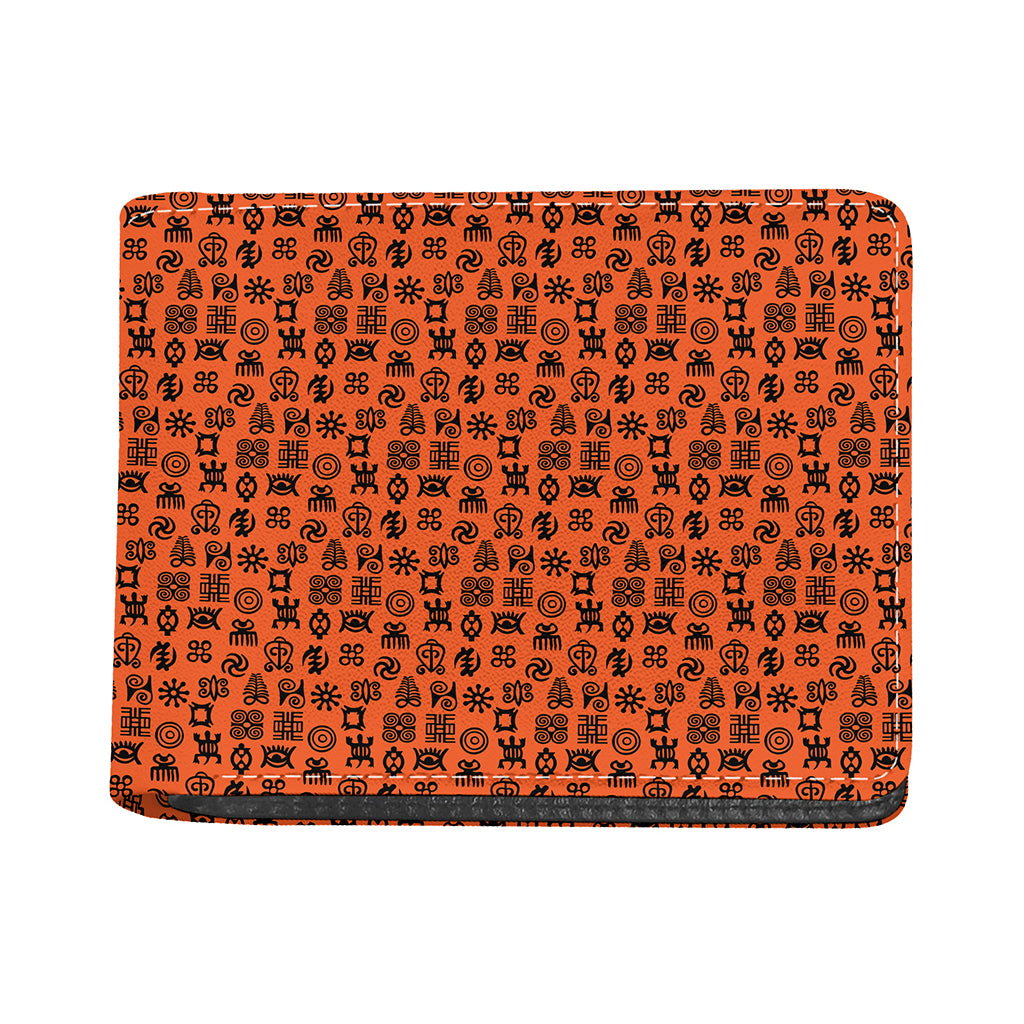 West African Adinkra Symbols Print Bifold Wallet