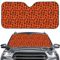 West African Adinkra Symbols Print Car Windshield Sun Shade
