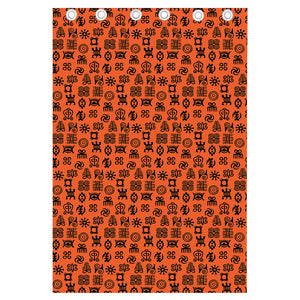 West African Adinkra Symbols Print Curtain