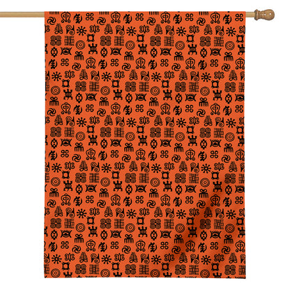 West African Adinkra Symbols Print House Flag