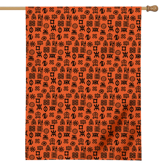 West African Adinkra Symbols Print House Flag