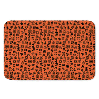 West African Adinkra Symbols Print Indoor Door Mat
