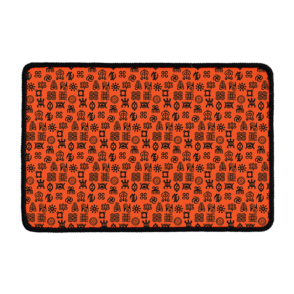 West African Adinkra Symbols Print Kitchen Mat