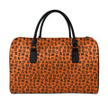 West African Adinkra Symbols Print Leather Duffel Bag