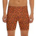 West African Adinkra Symbols Print Men's Long Boxer Briefs