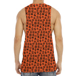 West African Adinkra Symbols Print Men's Muscle Tank Top