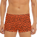 West African Adinkra Symbols Print Men's Short Boxer Briefs