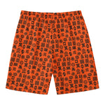 West African Adinkra Symbols Print Men's Swim Trunks