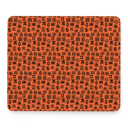 West African Adinkra Symbols Print Mouse Pad