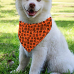 West African Adinkra Symbols Print Over The Collar Dog Bandana
