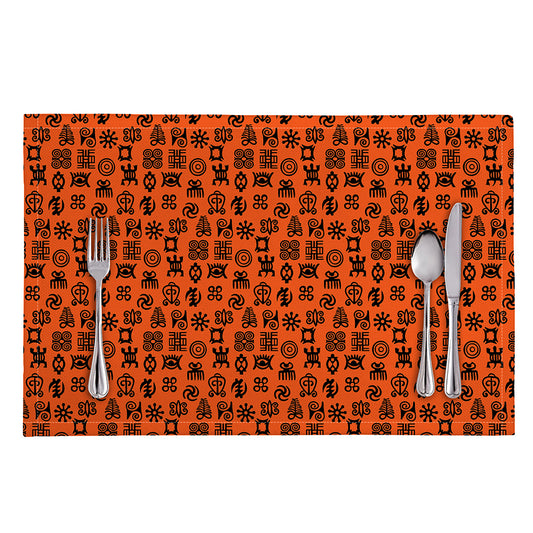West African Adinkra Symbols Print Placemat