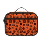 West African Adinkra Symbols Print Portable Lunch Bag