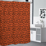 West African Adinkra Symbols Print Premium Shower Curtain