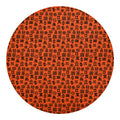 West African Adinkra Symbols Print Round Blanket