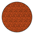 West African Adinkra Symbols Print Round Floor Mat