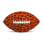 West African Adinkra Symbols Print Rugby Ball