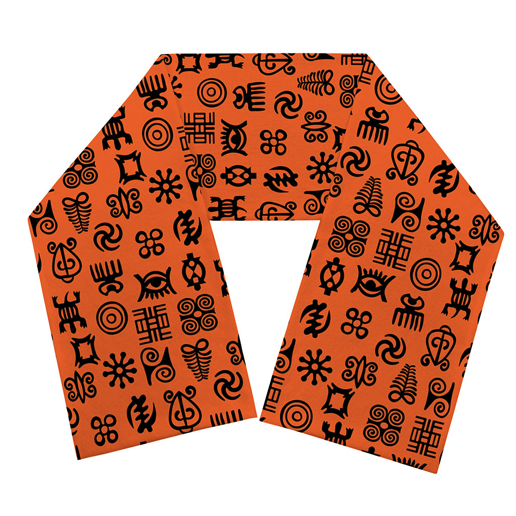 West African Adinkra Symbols Print Scarf