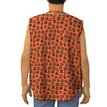 West African Adinkra Symbols Print Sleeveless Baseball Jersey