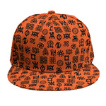 West African Adinkra Symbols Print Snapback Cap