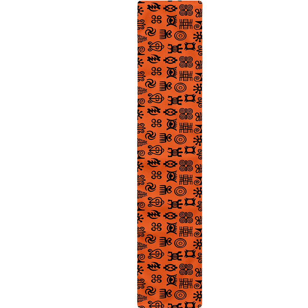West African Adinkra Symbols Print Table Runner