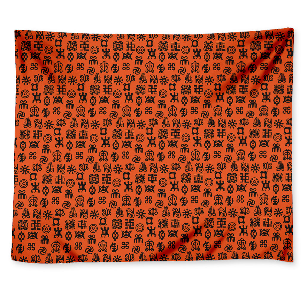 West African Adinkra Symbols Print Tapestry
