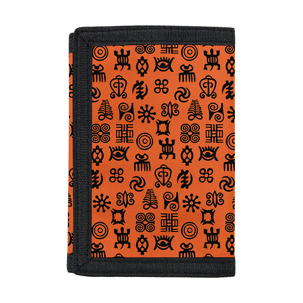 West African Adinkra Symbols Print Trifold Wallet