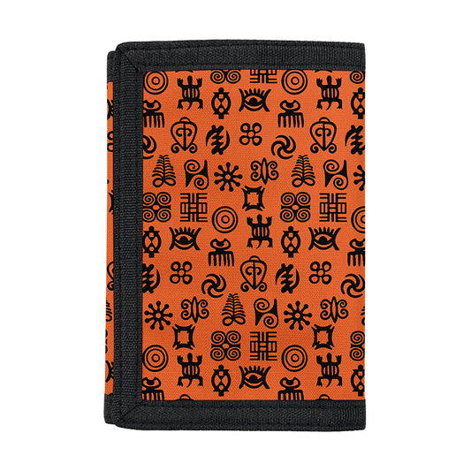 West African Adinkra Symbols Print Trifold Wallet