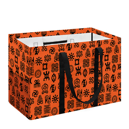 West African Adinkra Symbols Print Utility Tote Bag