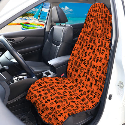 West African Adinkra Symbols Print Waterproof Car Seat Cover