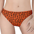 West African Adinkra Symbols Print Women's Thong