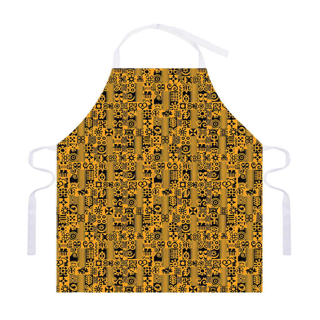 West African Adinkra Tribe Symbols Adjustable Apron