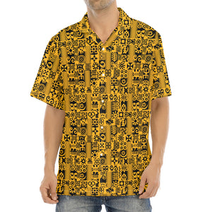 West African Adinkra Tribe Symbols Aloha Shirt