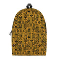West African Adinkra Tribe Symbols School Backpack