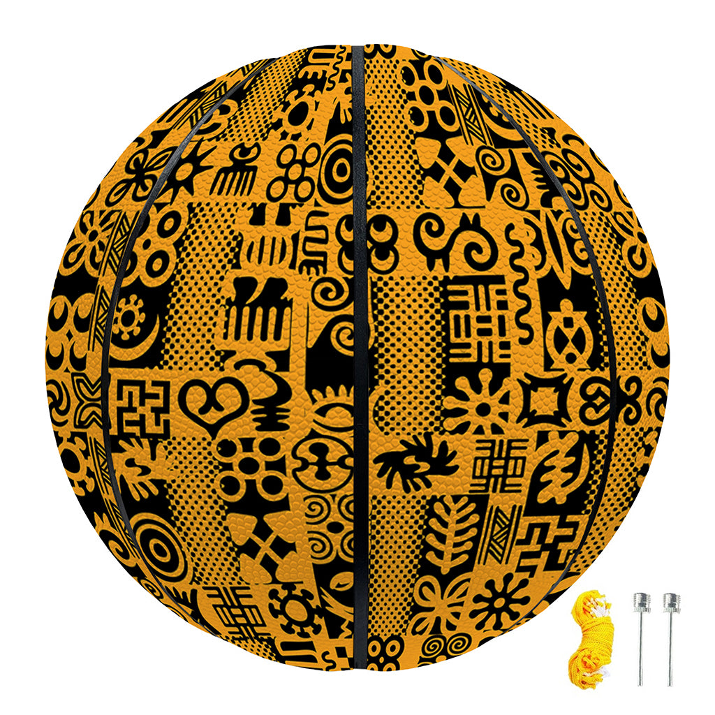West African Adinkra Tribe Symbols Basketball