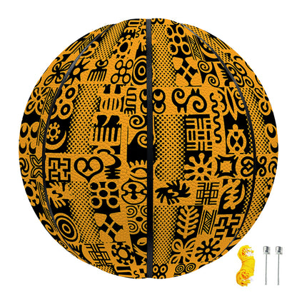 West African Adinkra Tribe Symbols Basketball