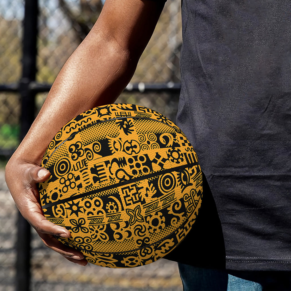 West African Adinkra Tribe Symbols Basketball