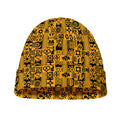 West African Adinkra Tribe Symbols Beanie