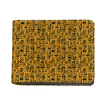 West African Adinkra Tribe Symbols Bifold Wallet