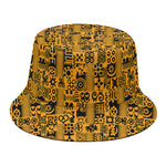 West African Adinkra Tribe Symbols Bucket Hat