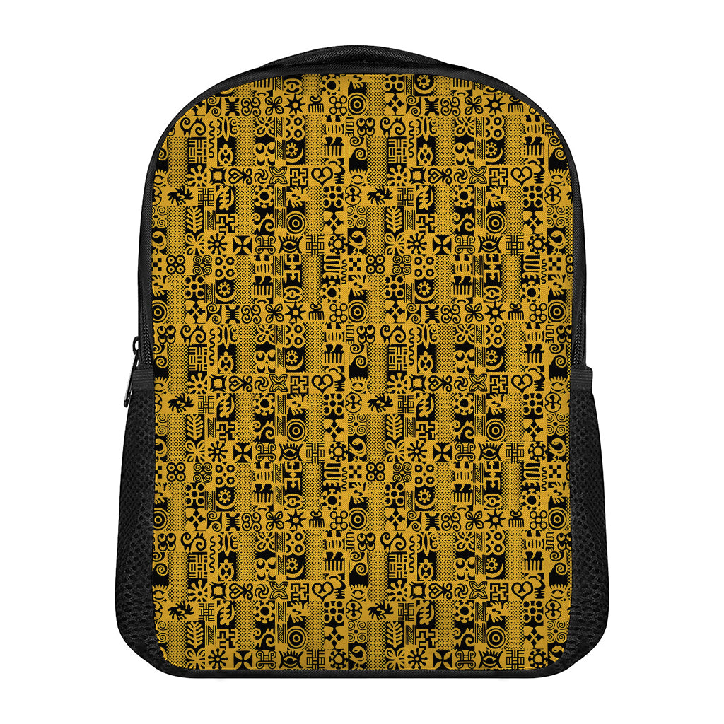 West African Adinkra Tribe Symbols Casual Backpack