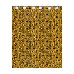 West African Adinkra Tribe Symbols Curtain